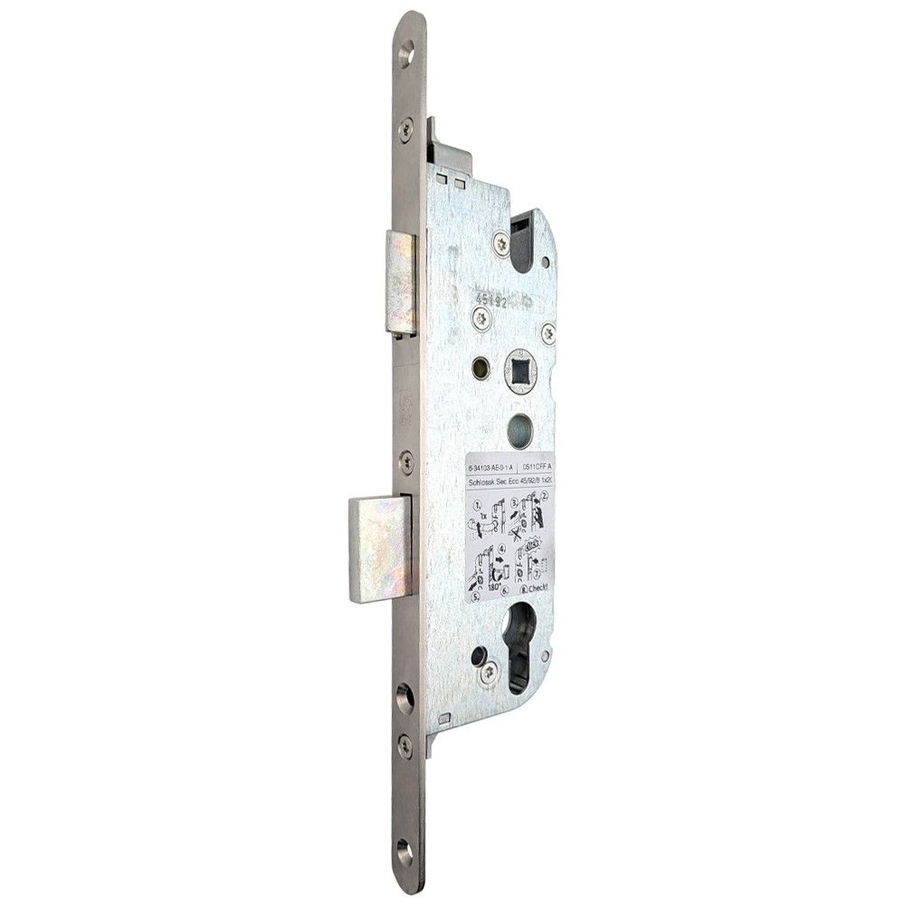 G-U Ferco Key Operated Single Point Mortise Lock Euro Profile Stainless Steel