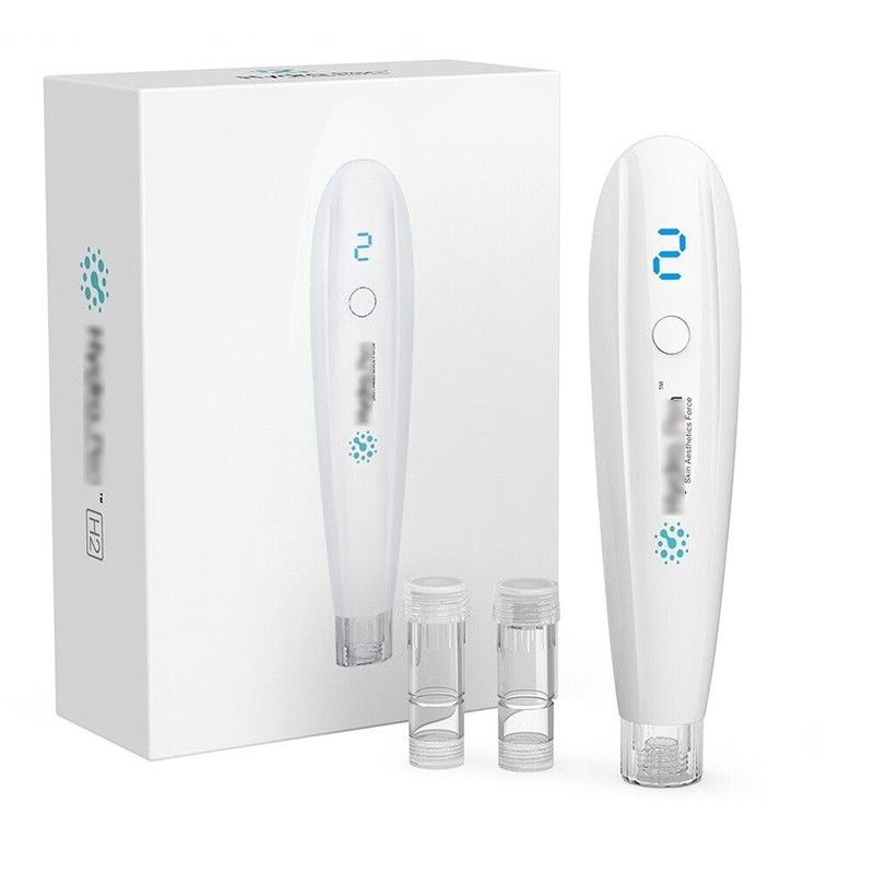 1pc Wireless Beauty H2 Pen +2pcs 12pins Replace Components Facial Cleansing Tool 1pc Wireless Beauty H2 Pen +2pcs 12pins Replace Components Facial Cleansing Tool