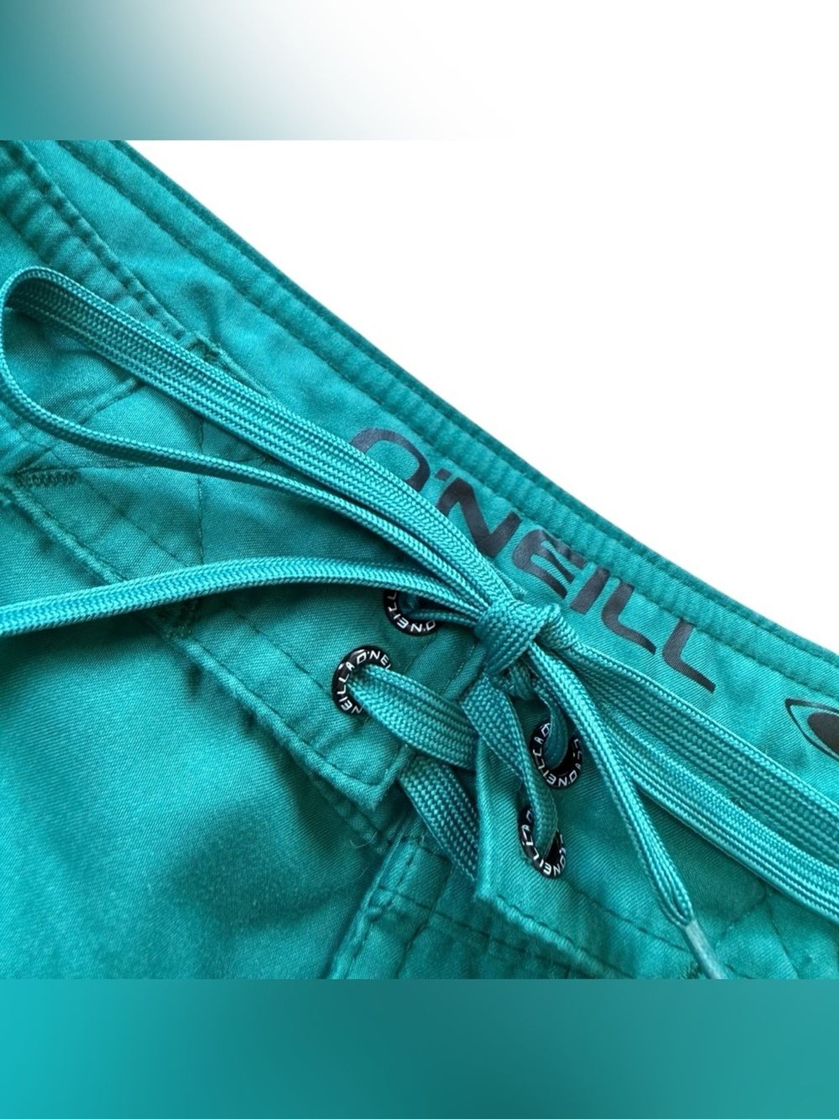 O\'Neill Boardshorts Swim Short size 0 Teal Green Drawstring