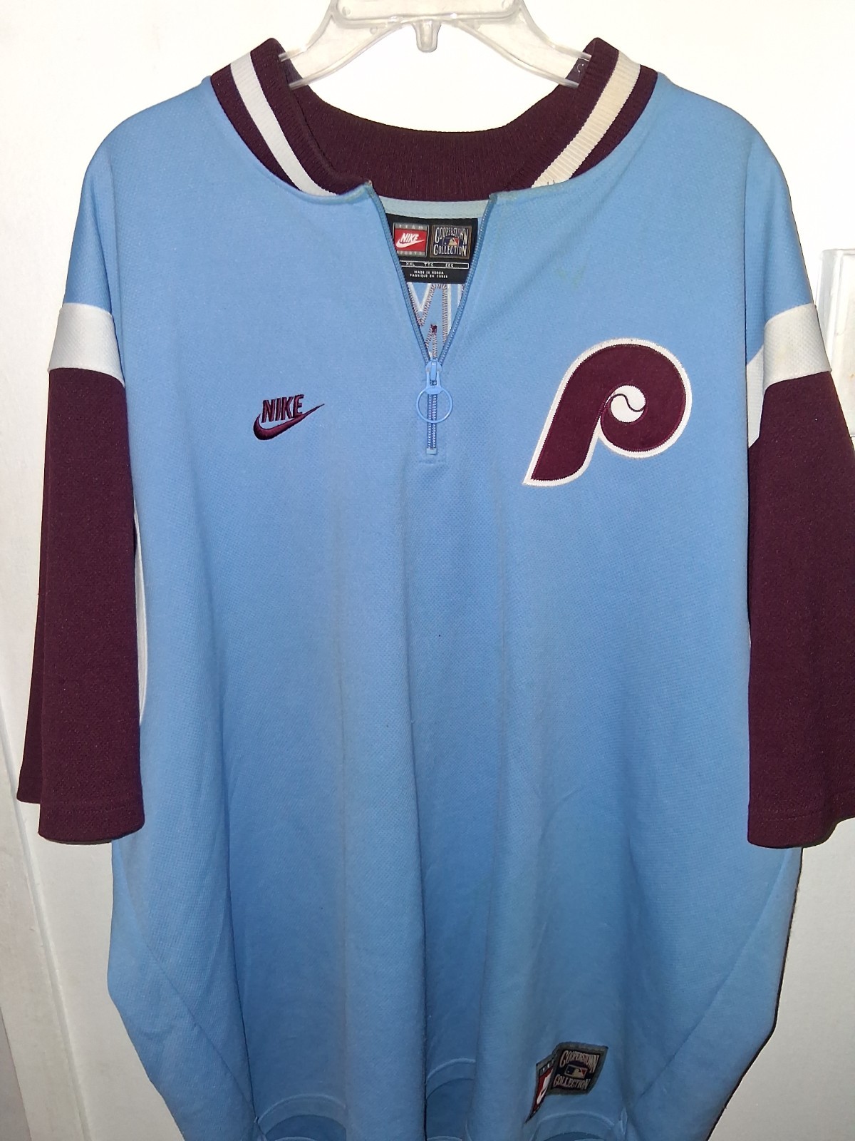 Nike Cooperstown Collection 2x Philadelphia Phillies Mike Schmidt 1/4 Zip Jersey Nike Cooperstown Collection 2x Philadelphia Phillies Mike Schmidt 1/4 Zip Jersey