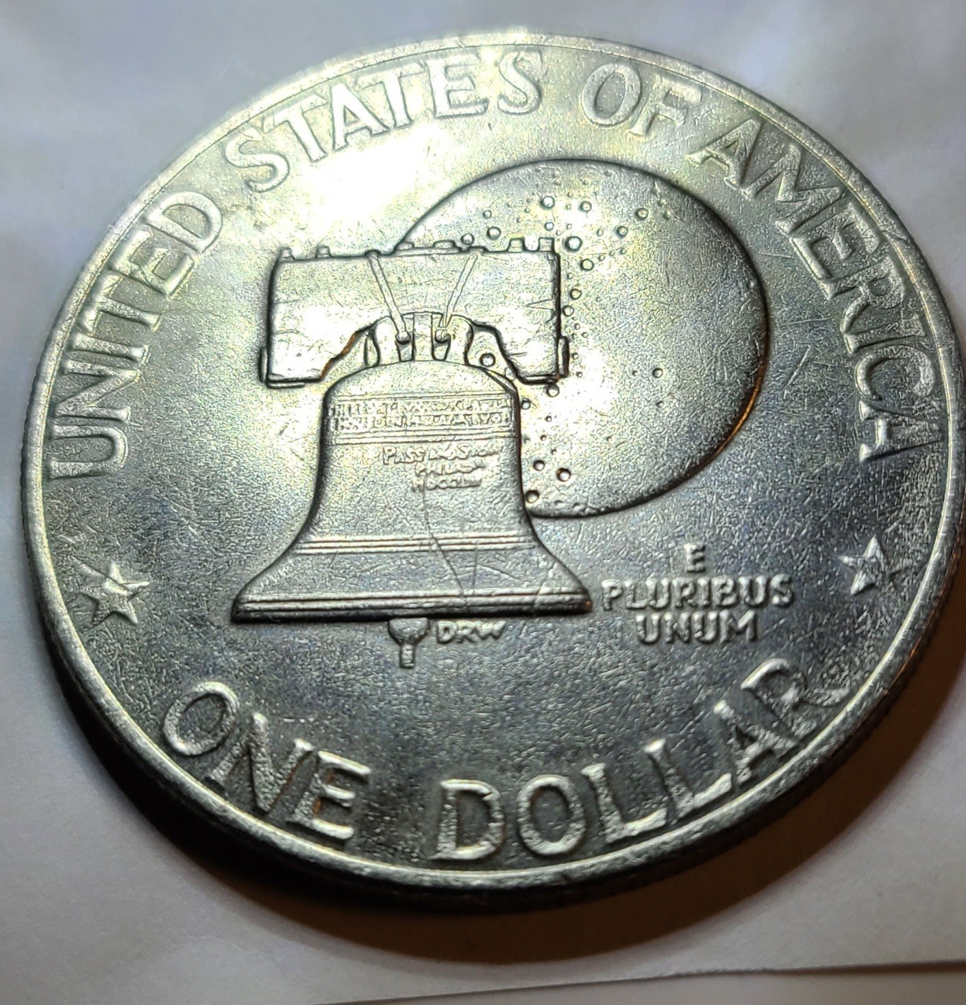 1776-1976 No Mint Mark Eisenhower Liberty Bell Moon Dollar US Bicentennial Coin 1776-1976 No Mint Mark Eisenhower Liberty Bell Moon Dollar US Bicentennial Coin
