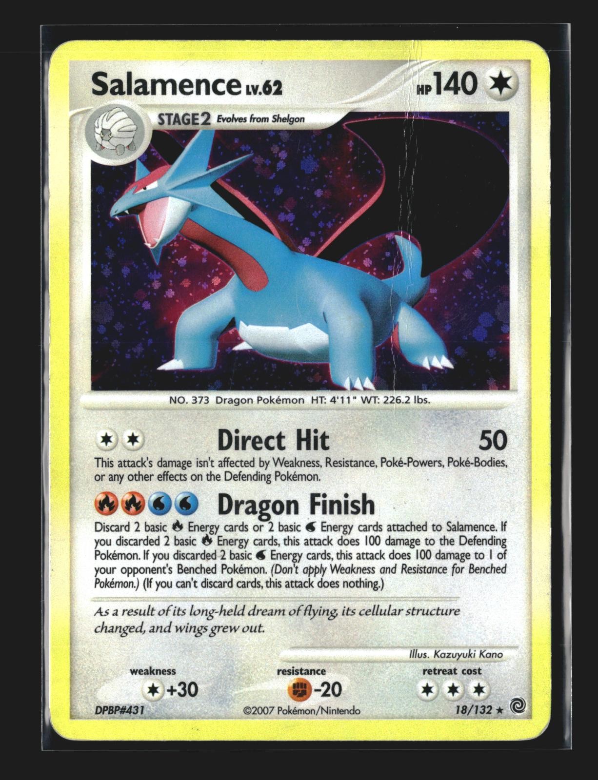 Salamence 18/132 Holo Rare SW Secret Wonders 2007 Kano DMG
