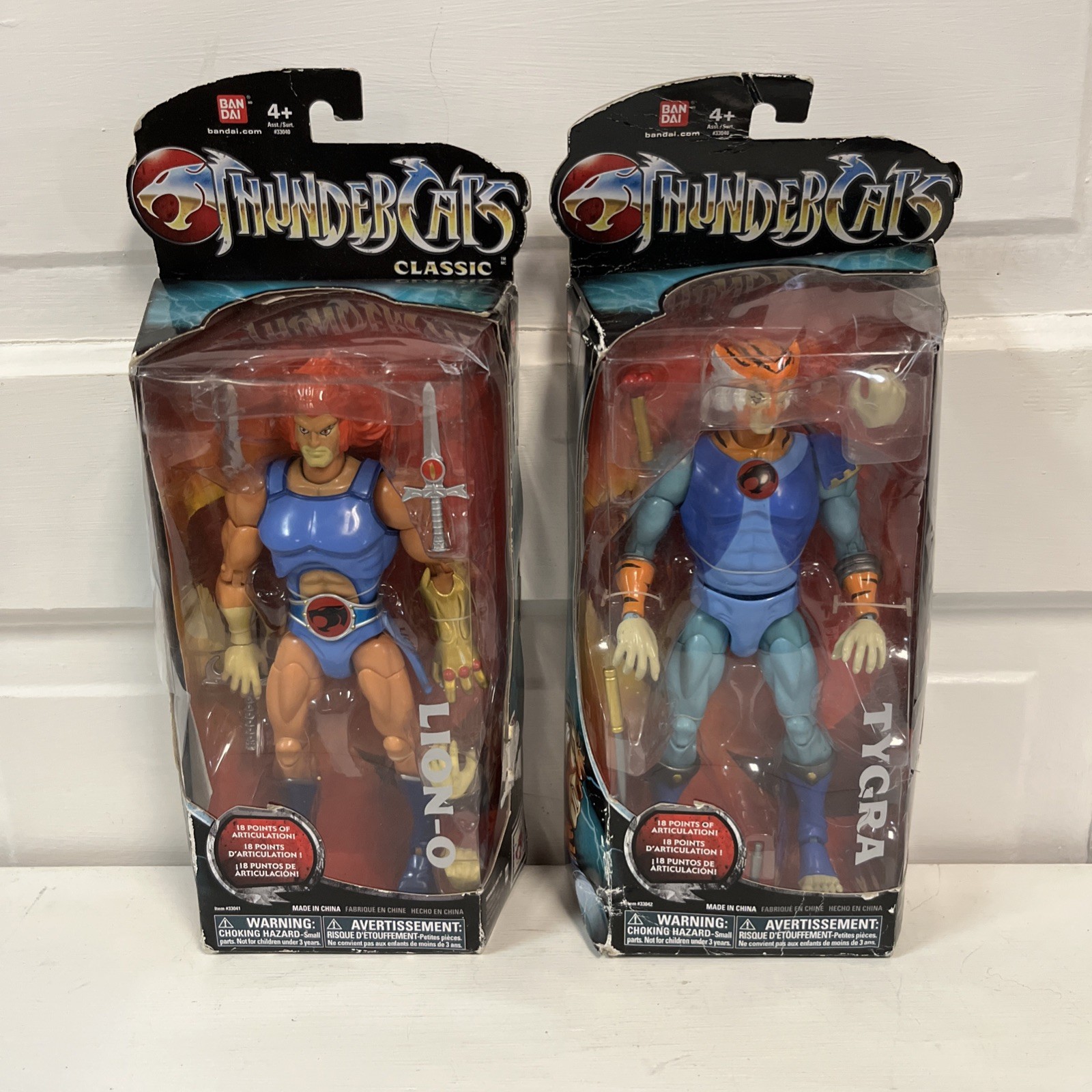 2011 Bandai ThunderCats Lion O & Tygra, un-opened. 2011 Bandai ThunderCats Lion O & Tygra, un-opened.