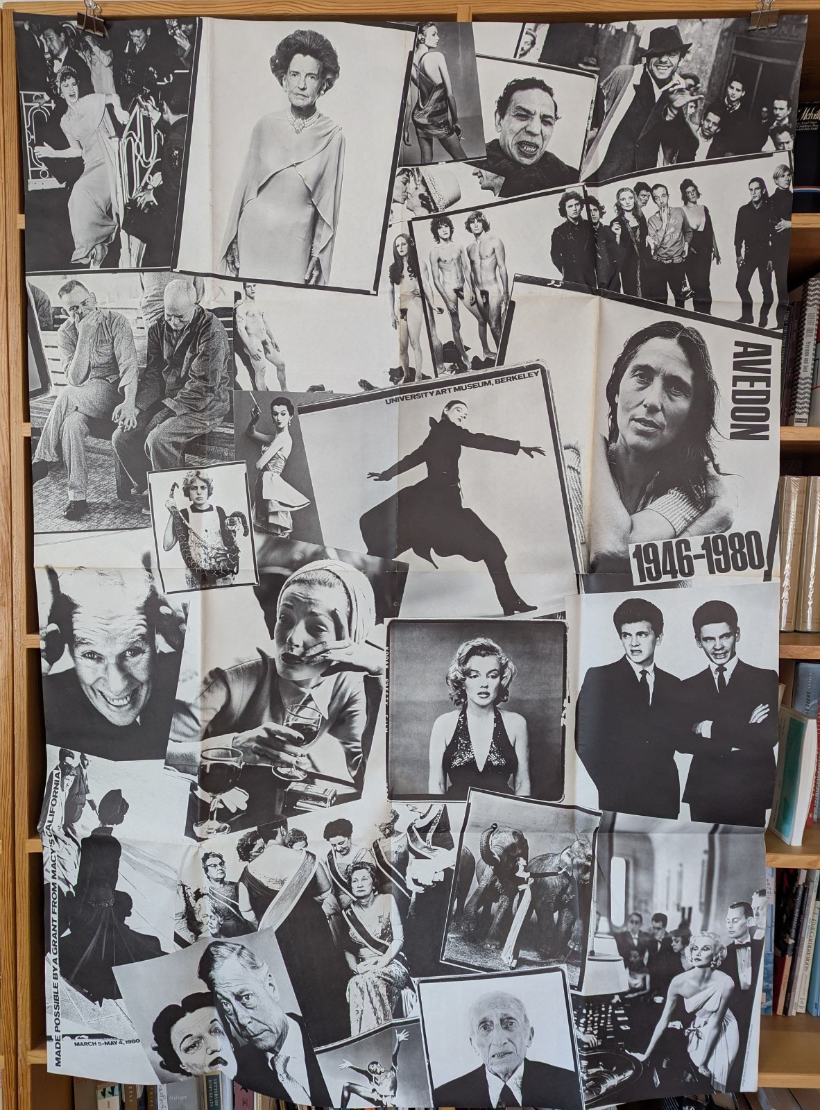 Richard Avedon 1946-1980 BIG 2-Sided Poster University Art Museum Berkeley Richard Avedon 1946-1980 BIG 2-Sided Poster University Art Museum Berkeley