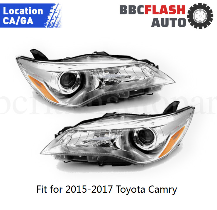 Headlights For 2015 2016 2017 Toyota Camry Left+Right Headlamps Head Light Pair Headlights For 2015 2016 2017 Toyota Camry Left+Right Headlamps Head Light Pair