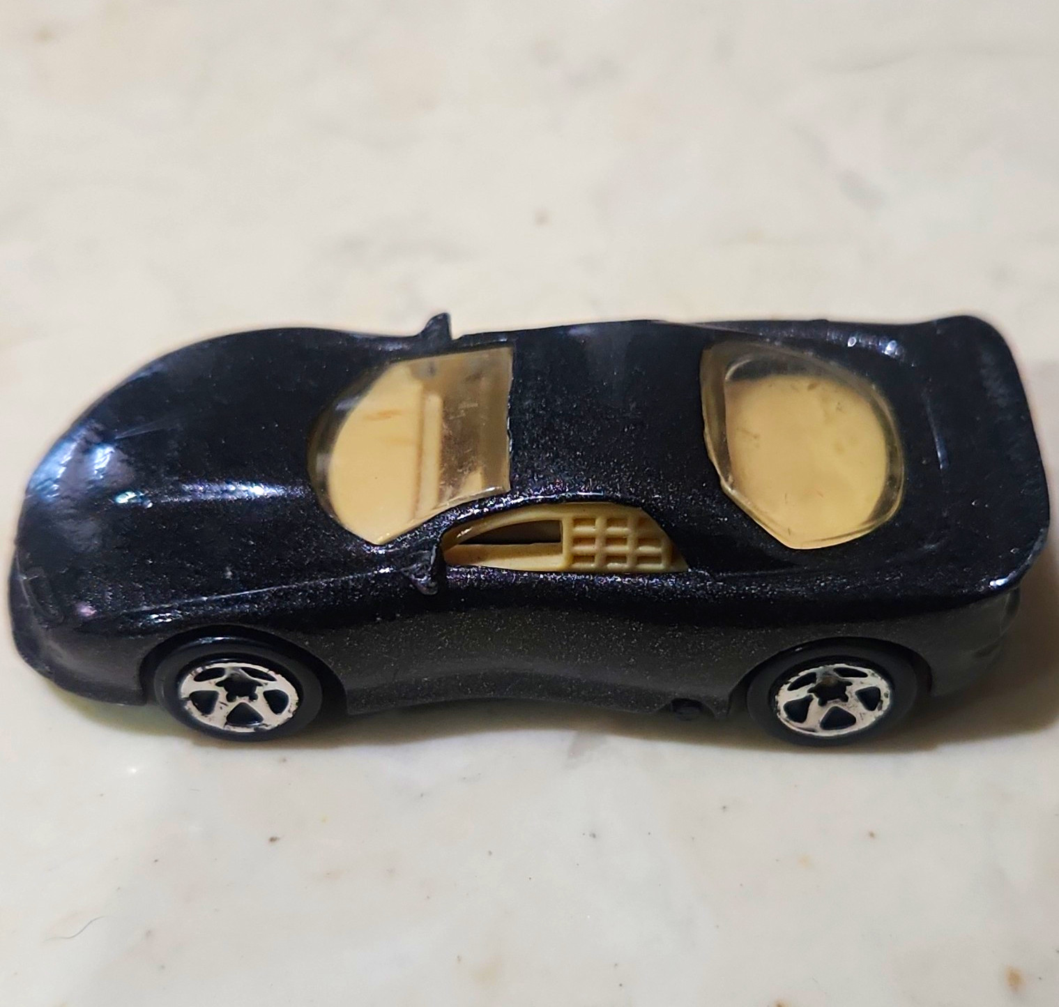 Hot Wheels 1:64 Diecast Car Black w/ Tinted Windows, 1992 Vintage Hot Wheels 1:64 Diecast Car Black w/ Tinted Windows, 1992 Vintage