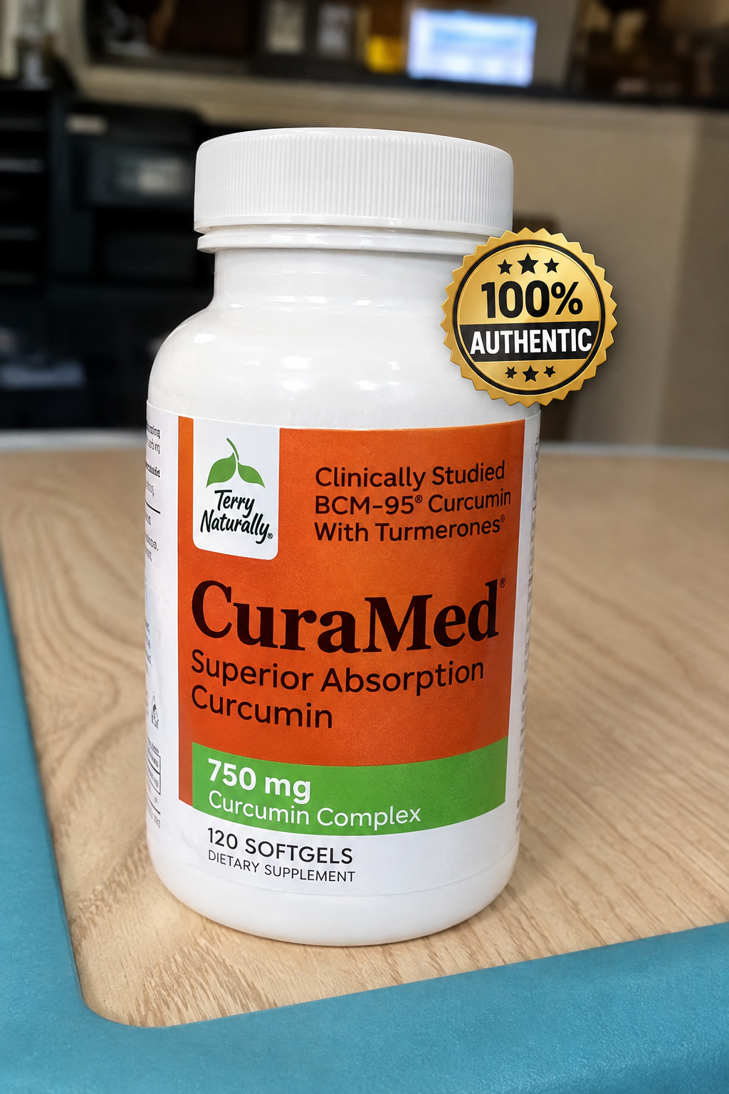 Terry Naturally CuraMed Superior Absorption 750mg - 120 Count New - Exp 12/29 Terry Naturally CuraMed Superior Absorption 750mg - 120 Count New - Exp 12/29