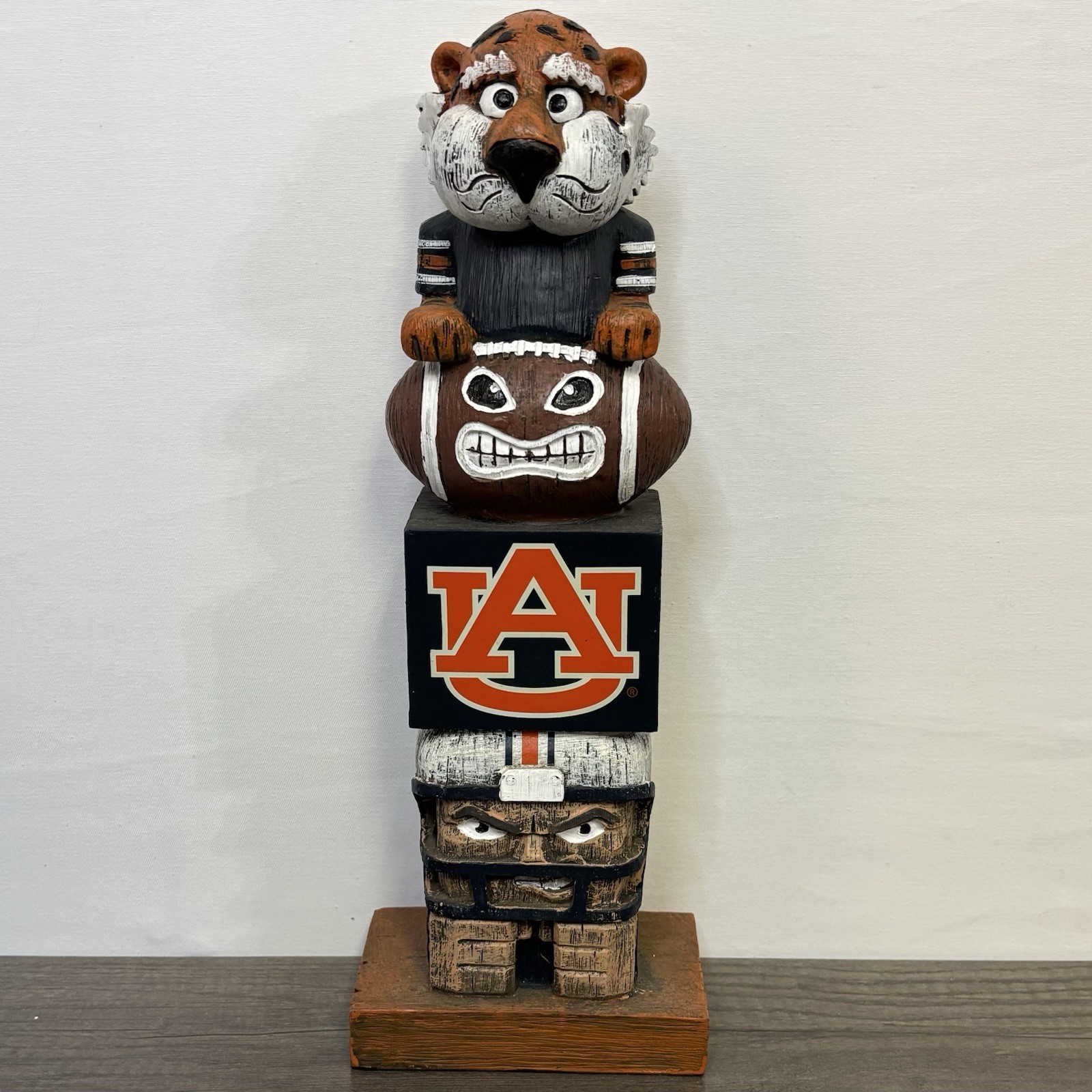 Auburn Tigers Tiki Totem Pole Statue Aubie Football Home Decor Garden Office Auburn Tigers Tiki Totem Pole Statue Aubie Football Home Decor Garden Office