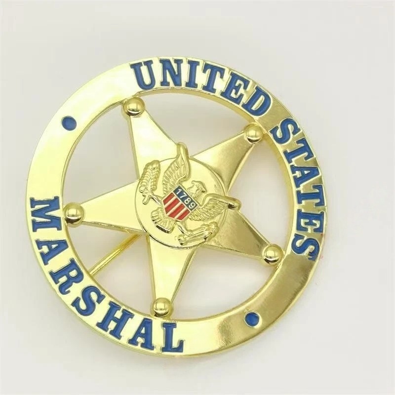 Brand NEW U.S. badge Collection Product Marshal Gold Movie prop Brand NEW U.S. badge Collection Product Marshal Gold Movie prop