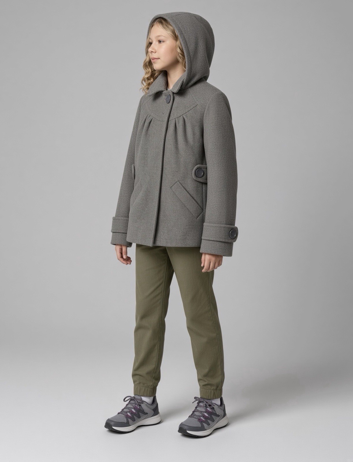 Girls TULLE Anthropologie Gray Hoodie Coat 12 Girls TULLE Anthropologie Gray Hoodie Coat 12