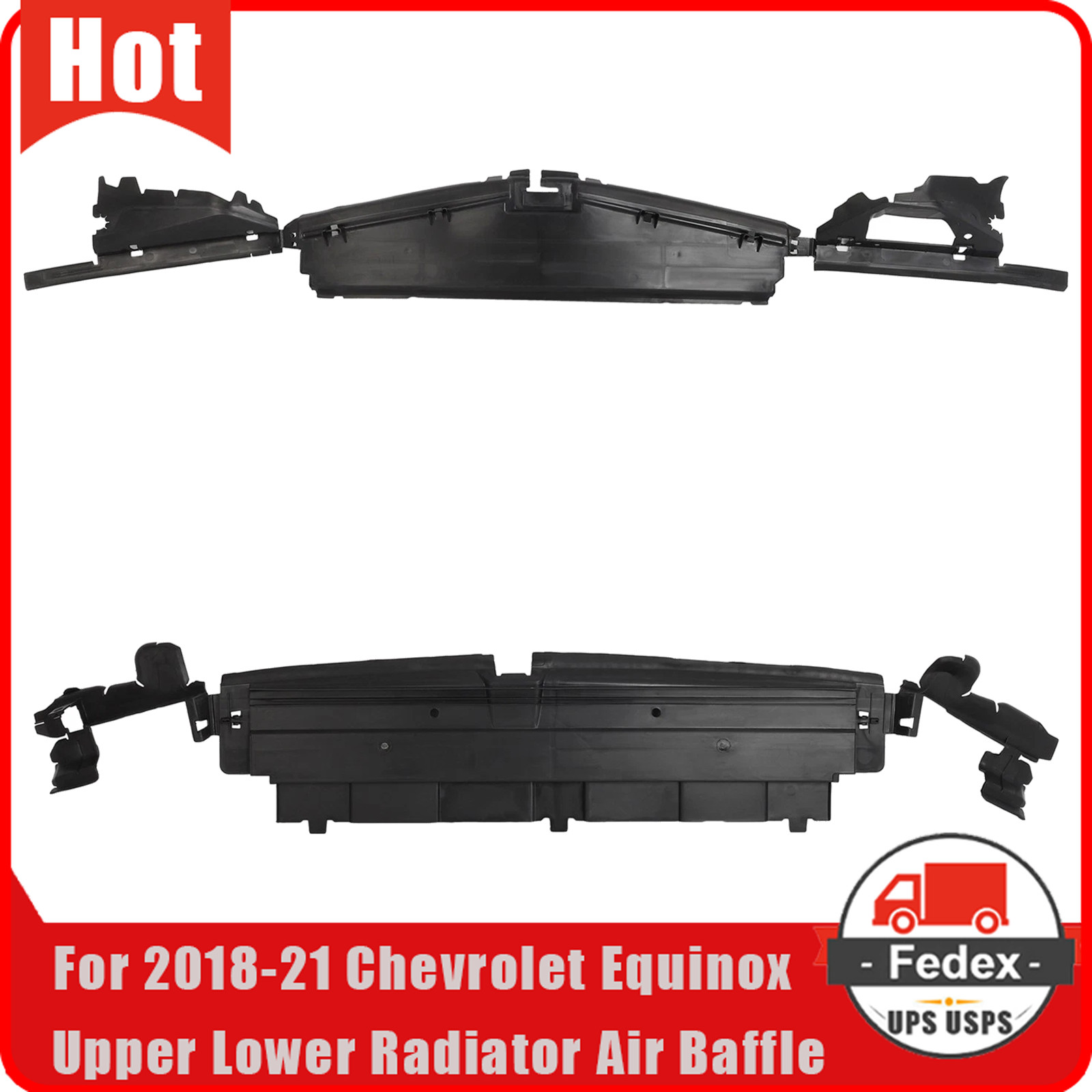 Radiator Support Air Baffle Assembly For 2018 2019 2020 2021 Chevrolet Equinox