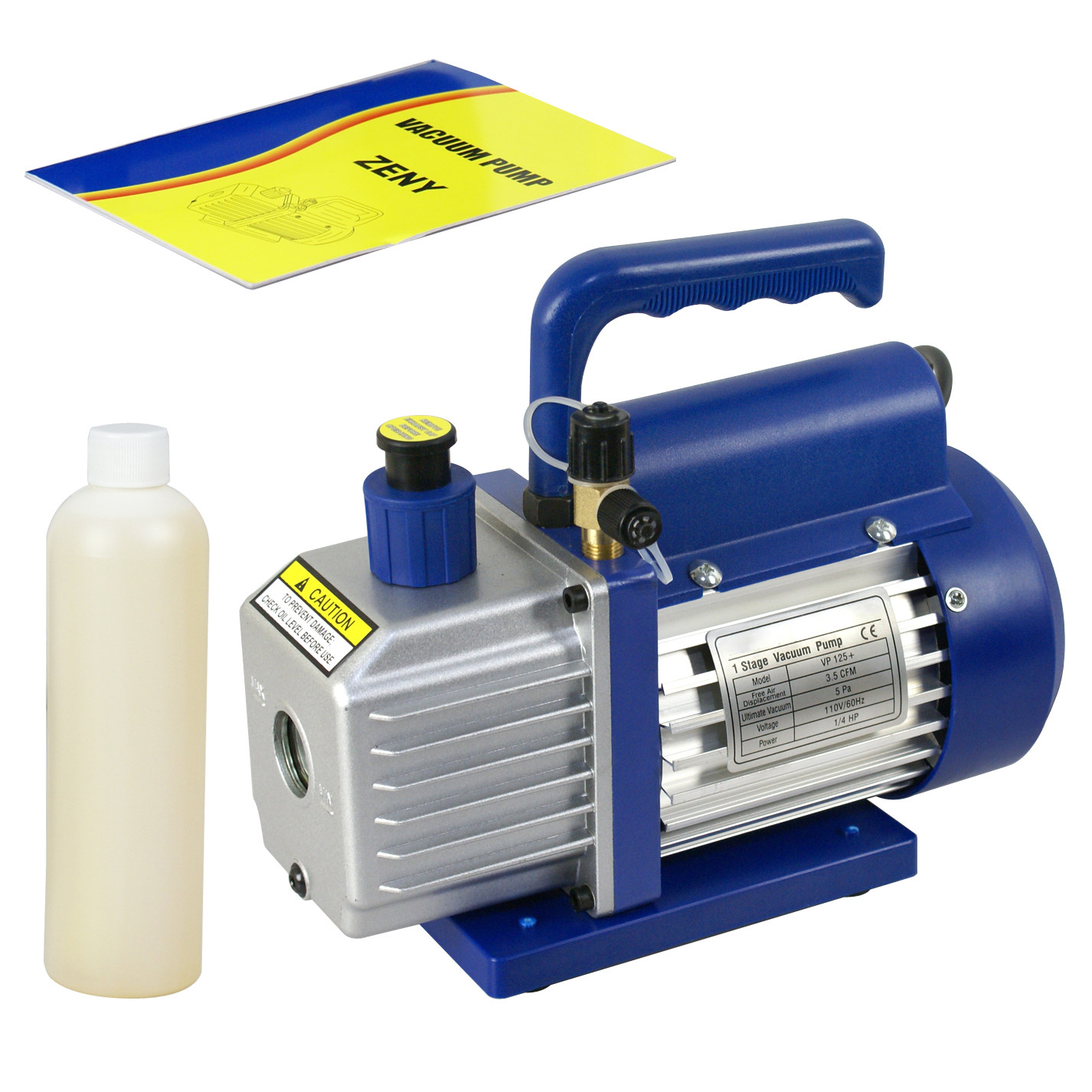 3.5CFM Rotary Vane Deep Vacuum Pump 1/4HP AC Air Tool R410a R134 HVAC Refrigeran 3.5CFM Rotary Vane Deep Vacuum Pump 1/4HP AC Air Tool R410a R134 HVAC Refrigeran