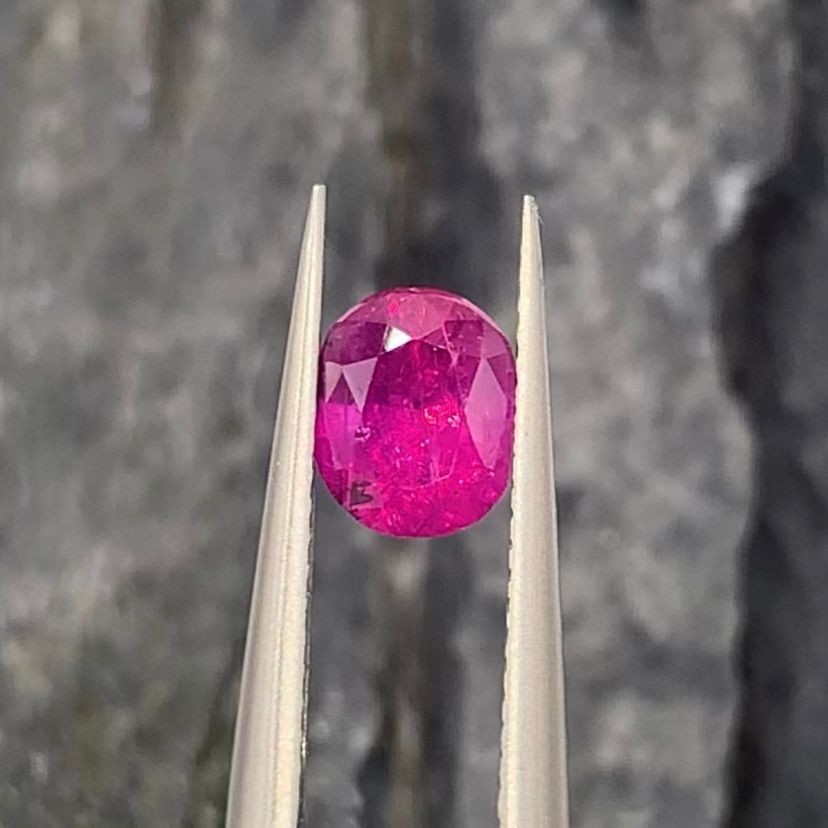 0.86Ct Natural Unheated Rare Pinkish Red Afghan Ruby