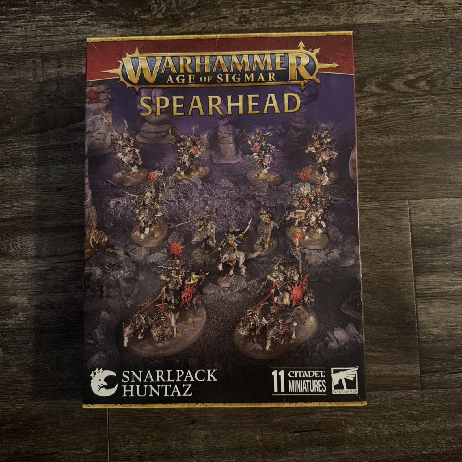 Warhammer Age of Sigmar Spearhead Snarlpack Huntaz 11 Miniatures GW-70-894 Warhammer Age of Sigmar Spearhead Snarlpack Huntaz 11 Miniatures GW-70-894
