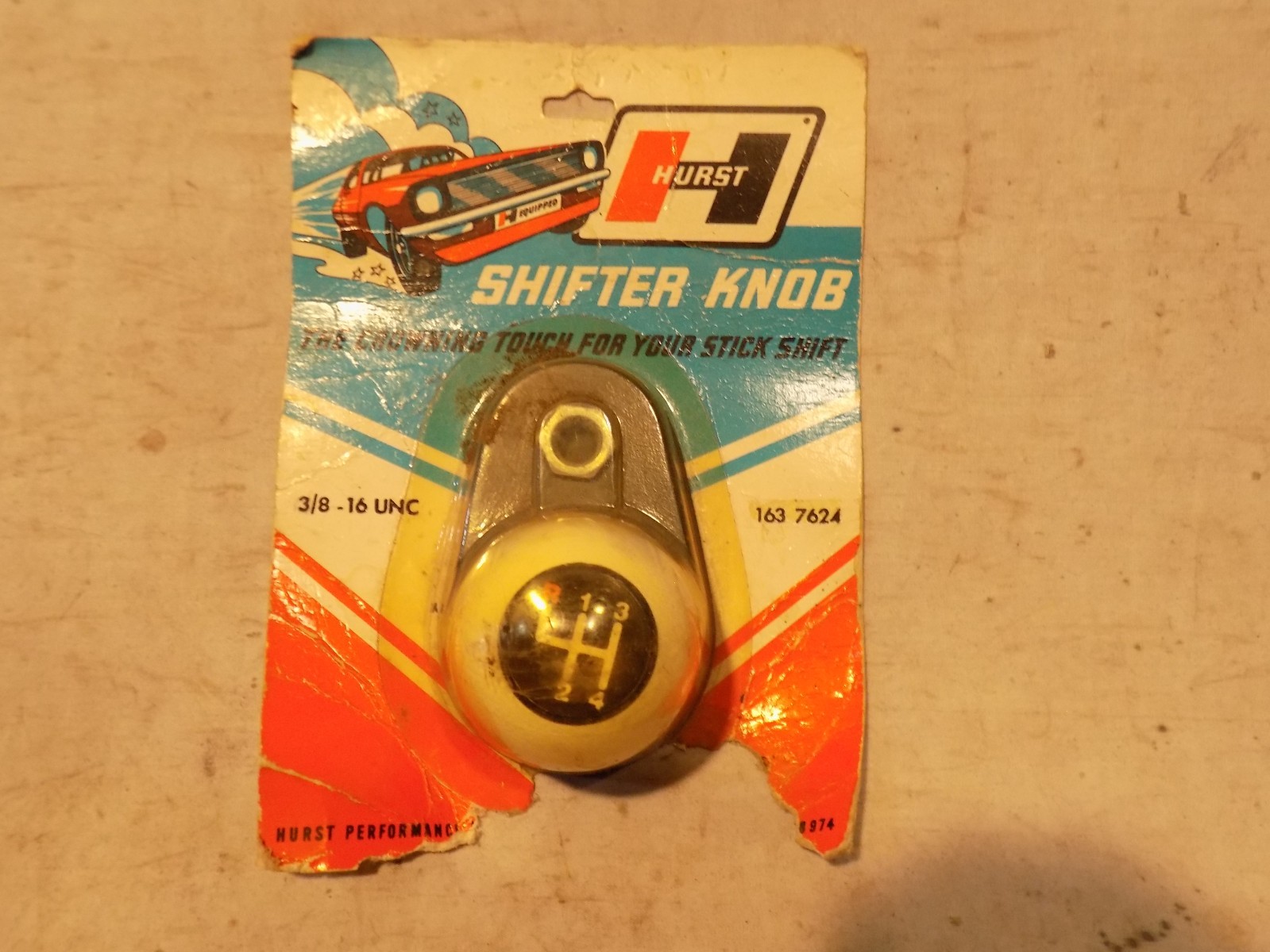 NOS 1960s HURST 4-SPEED SHIFTER KNOB CAMARO CUDA GTO MUSTANG VINTAGE SPEED SHOP