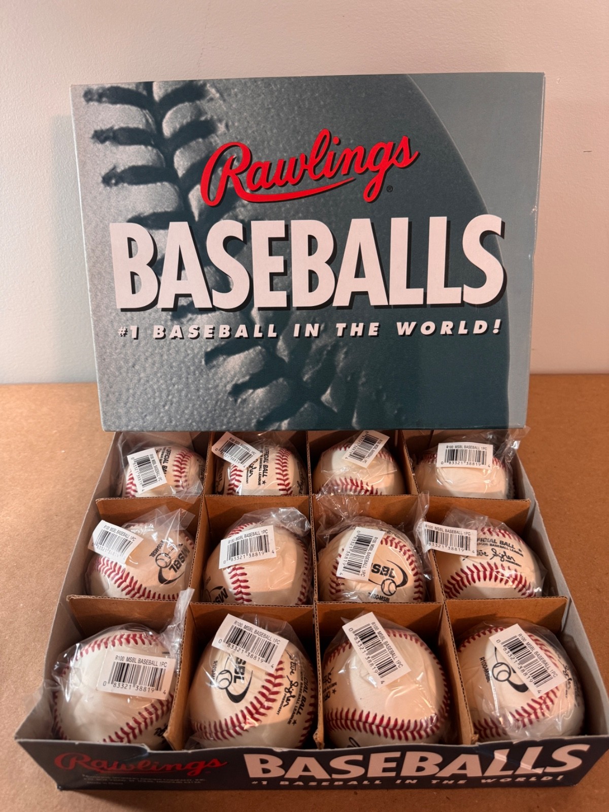 Rawlings R100-MSBL Baseballs 1 Dozen 12 NEW Sealed Men’s Senior Baseball League Rawlings R100-MSBL Baseballs 1 Dozen 12 NEW Sealed Men’s Senior Baseball League