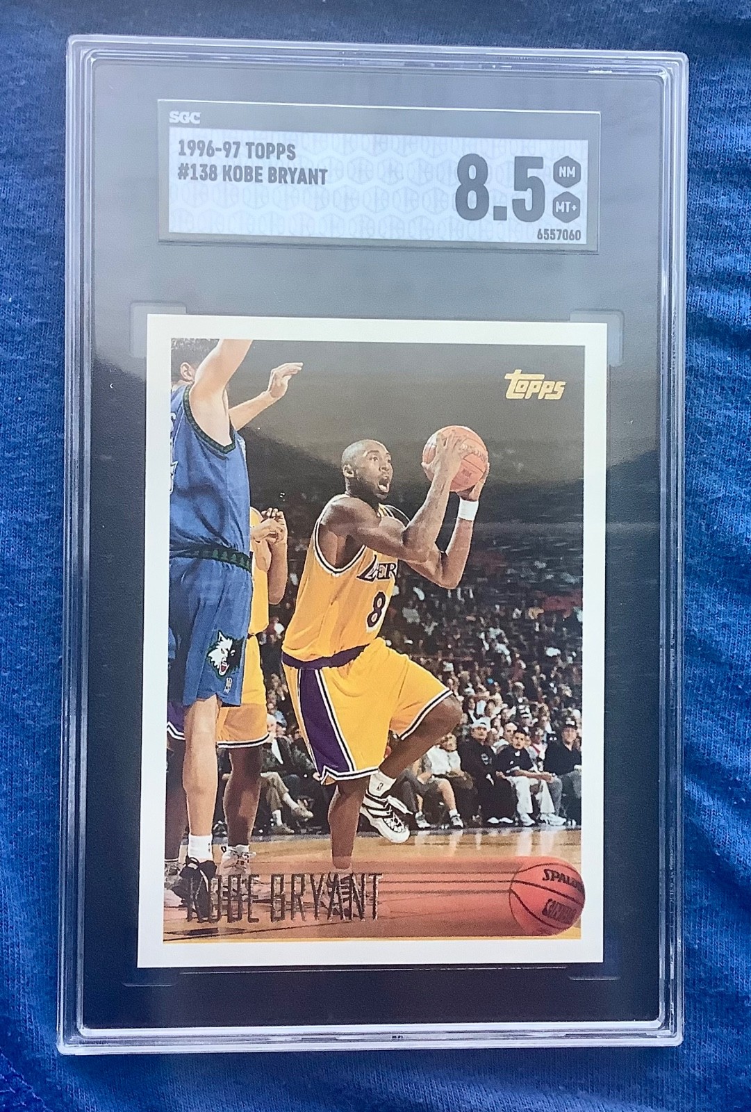 1996-97 Topps - Kobe Bryant #138 (RC) NM-MT SGC 8.5 HALL OF FAME LEGEND ICONIC 1996-97 Topps - Kobe Bryant #138 (RC) NM-MT SGC 8.5 HALL OF FAME LEGEND ICONIC