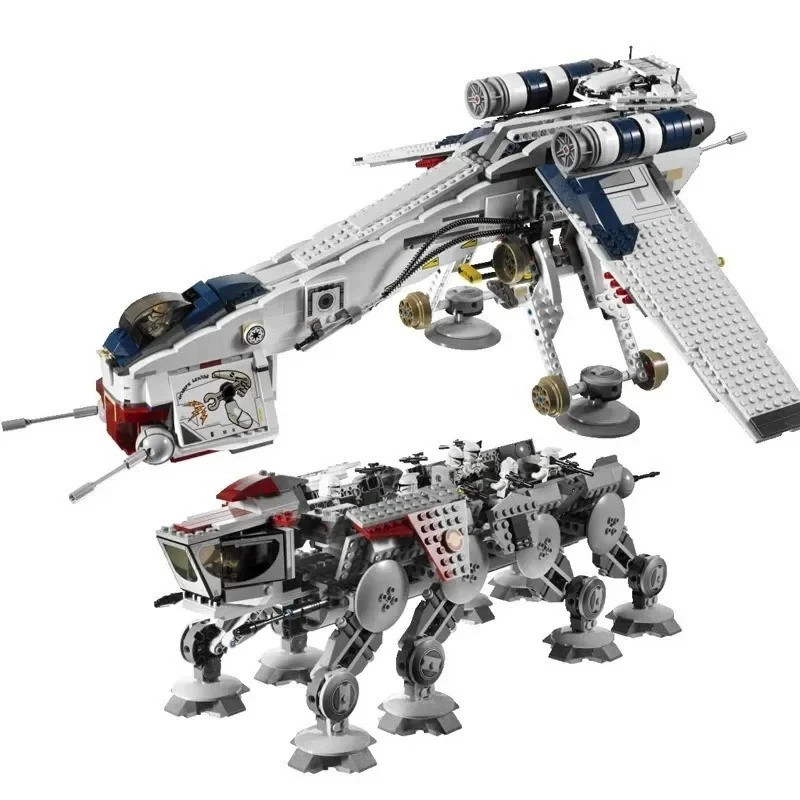 NEW 1758 PCS Republic Dropship AT-OT Walker Star Wars Generic Building Set