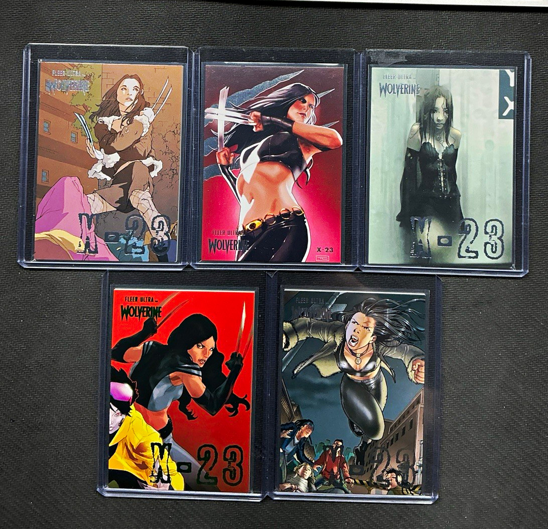 Fleer Ultra Wolverine X-23 5 Card Lot X-1 X-5 X-6 X-10 Claw Cut Marvel Fleer Ultra Wolverine X-23 5 Card Lot X-1 X-5 X-6 X-10 Claw Cut Marvel