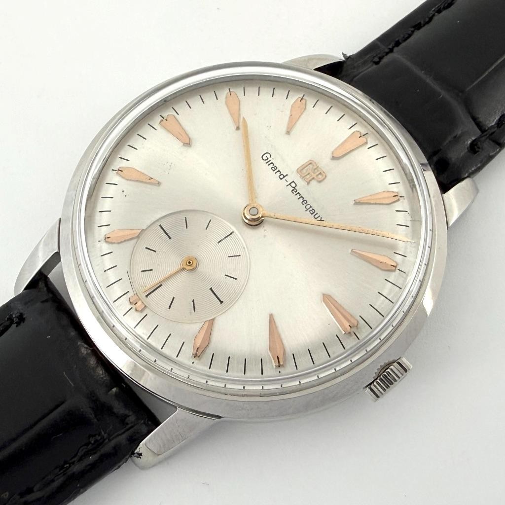 0% TARIFFS NEAR MINT OVERSIZED GIRARD PERREGAUX WATCH MANUAL WIND WORKING WELL