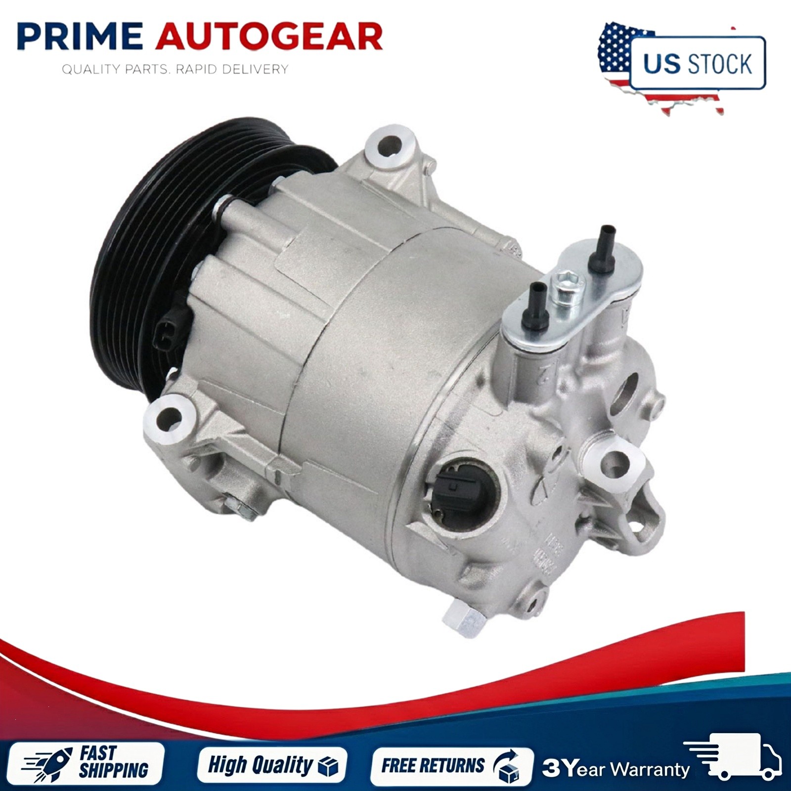 AC Compressor Pump Fits 2014-2023 Maserati Quattroporte GTS Trofeo V8 3.8L
