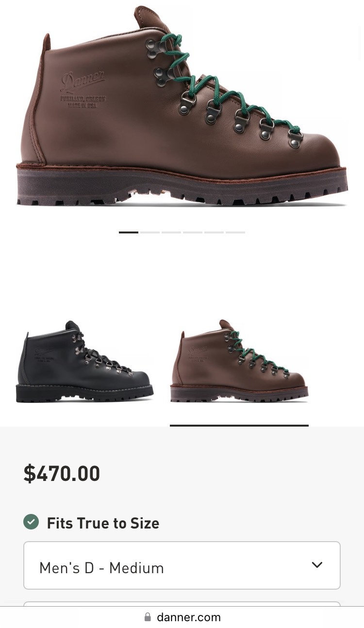 Danner Mountain Light II Boots - Size 9 Regular Danner Mountain Light II Boots - Size 9 Regular
