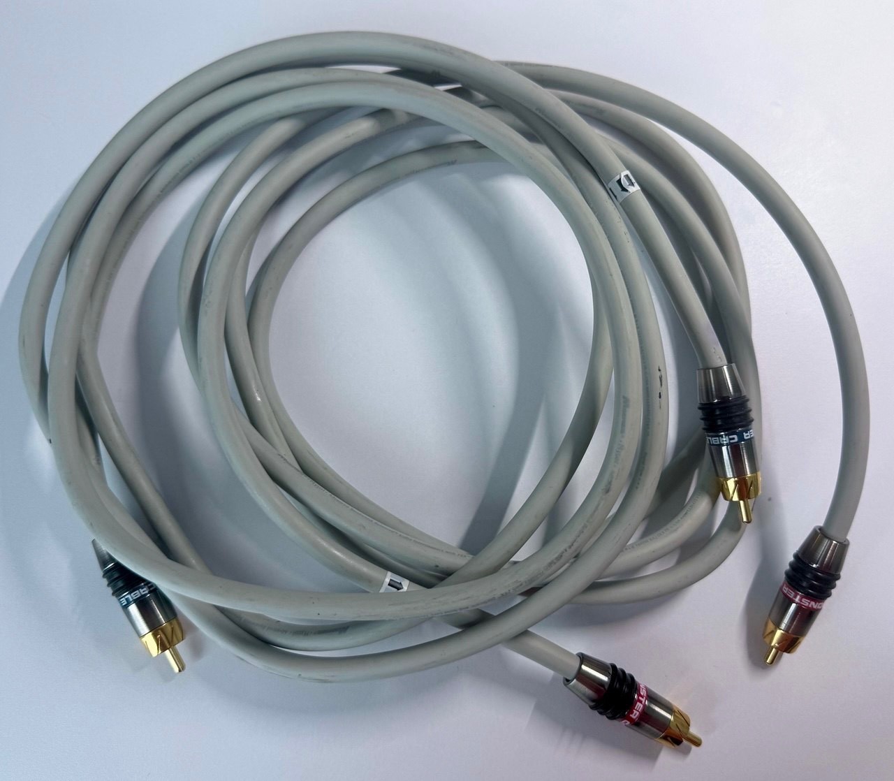 Monster Cable M Series M350i RCA Audio Interconnect Pair 2m 24K Gold PEX