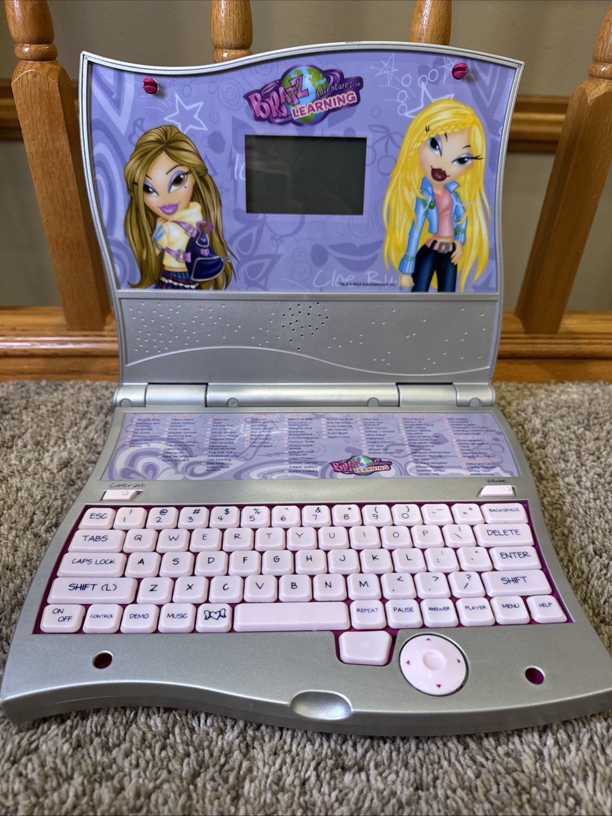 Vintage Bratz Cyber Style Adventures In Learning Laptop Games, No Mouse - WORKS