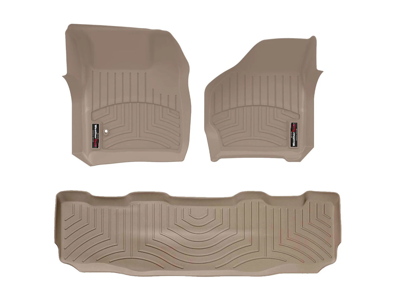WeatherTech FloorLiner for 1999-2007 Ford Super Duty - 1st & 2nd Row, Tan