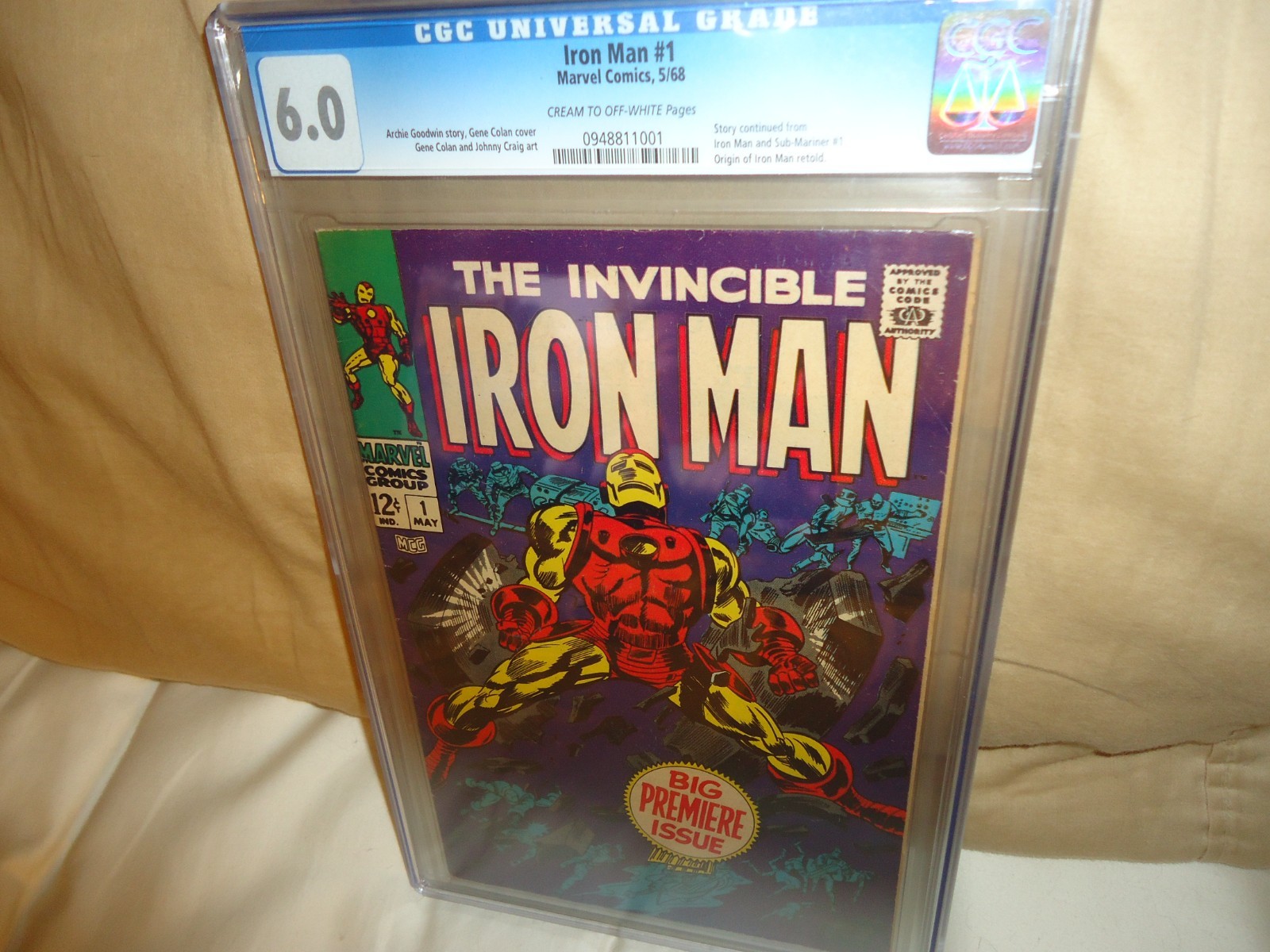 Marvel Silver Age Comics The Invincible Iron Man #1 CGC 6.0 Key Issue