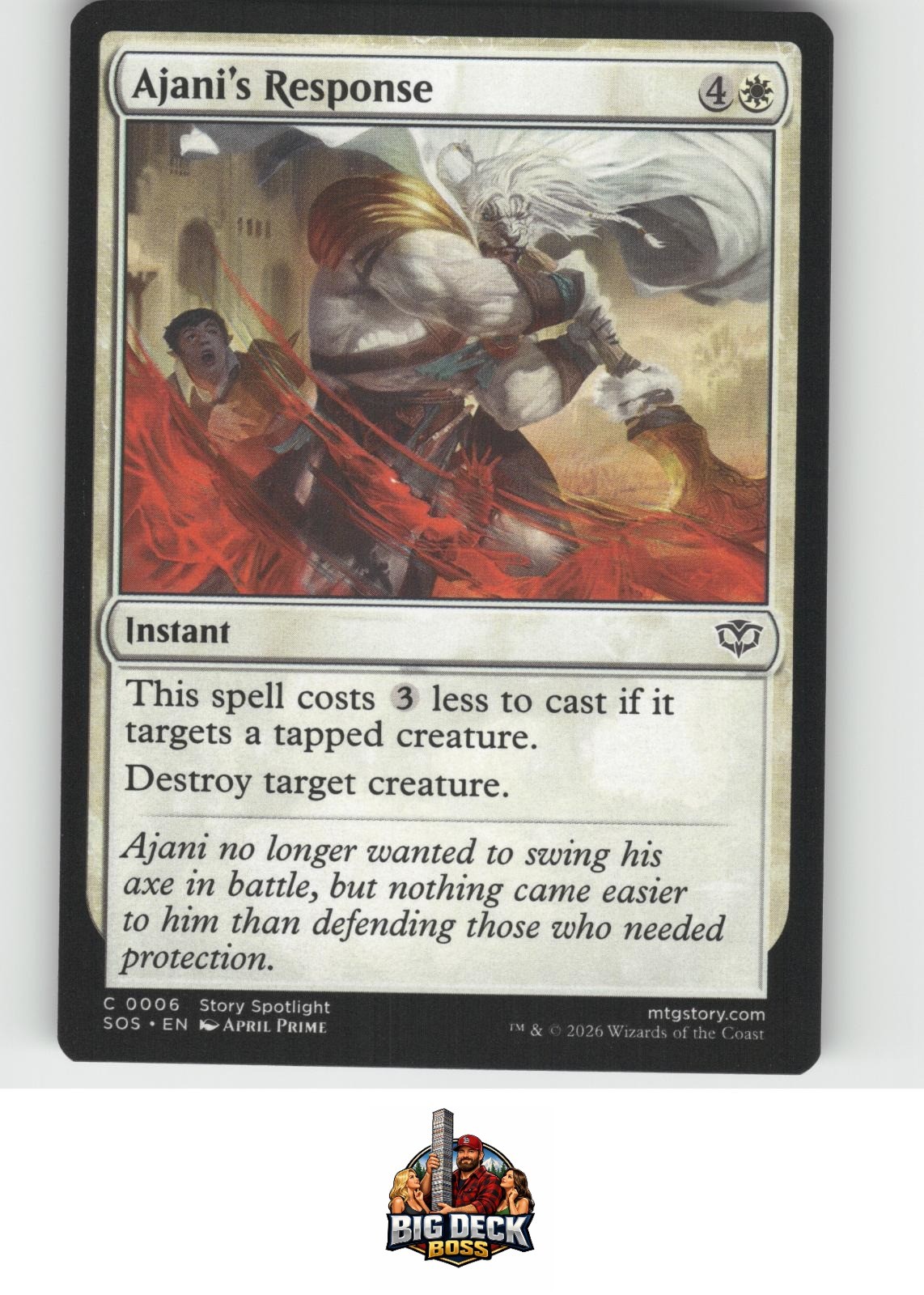 Ajani\'s Response Secrets of Strixhaven Common 6 MTG Near Mint