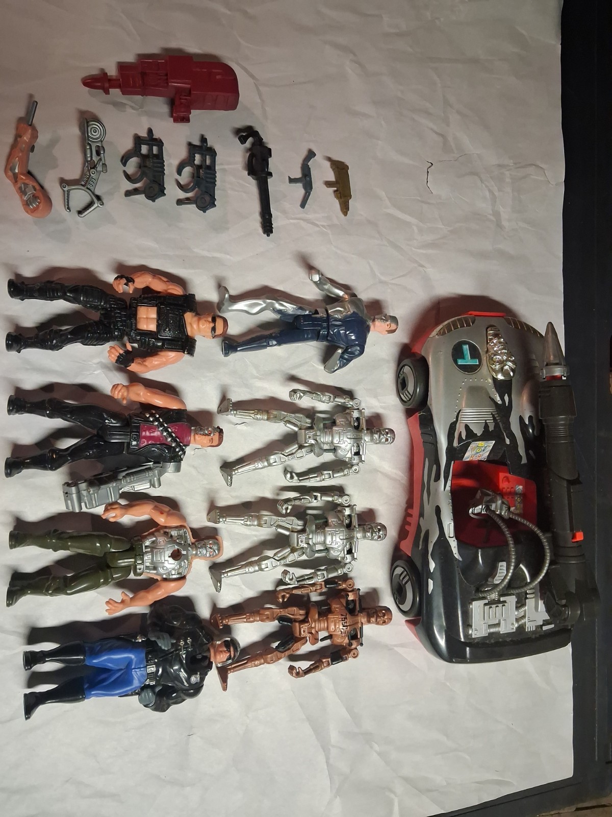 vintage 1991 kenner terminator 2 T2 figure and vehicle lot W/ weapons missile vintage 1991 kenner terminator 2 T2 figure and vehicle lot W/ weapons missile