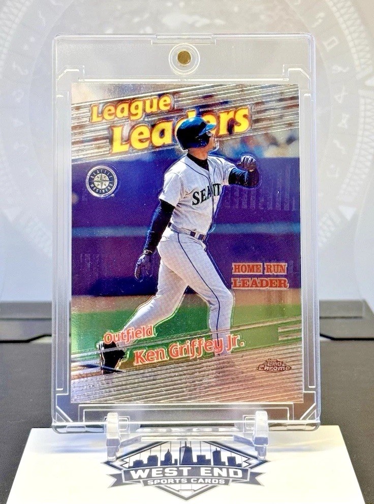 KEN GRIFFEY JR 1999 Topps Chrome LEAGUE LEADERS SP #224 Mariners HOF ⚡️ RARE