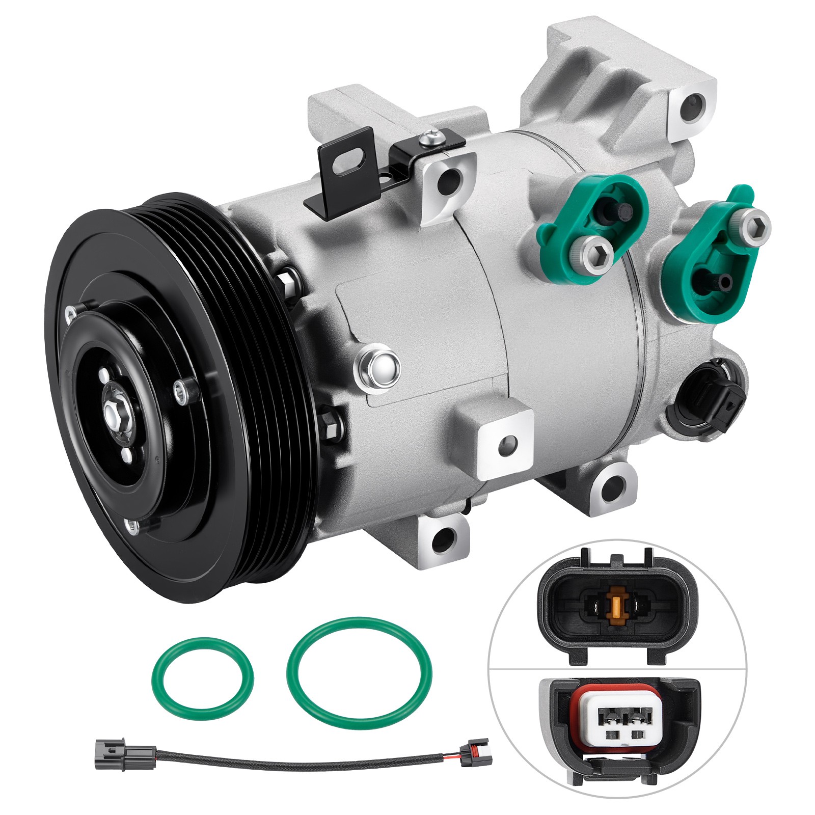 Fits 2014-2019 Kia Soul 1.6L 2014-18 Forte5 1.6L A/C Compressor with Clutch Fits 2014-2019 Kia Soul 1.6L 2014-18 Forte5 1.6L A/C Compressor with Clutch