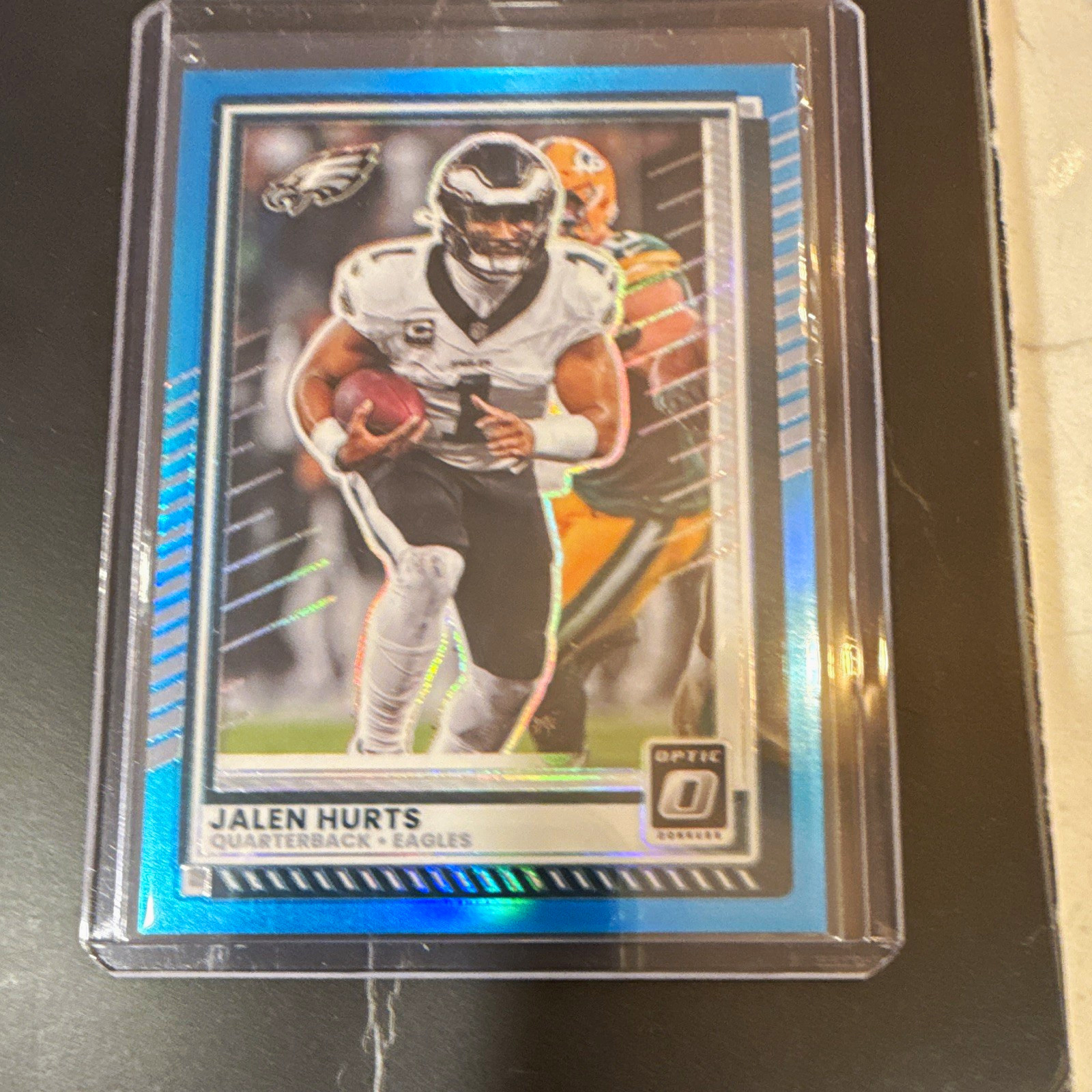Panini Donruss Optic Jalen Hurts Philadelphia Eagles Blue Prizm #14 122/349 Panini Donruss Optic Jalen Hurts Philadelphia Eagles Blue Prizm #14 122/349
