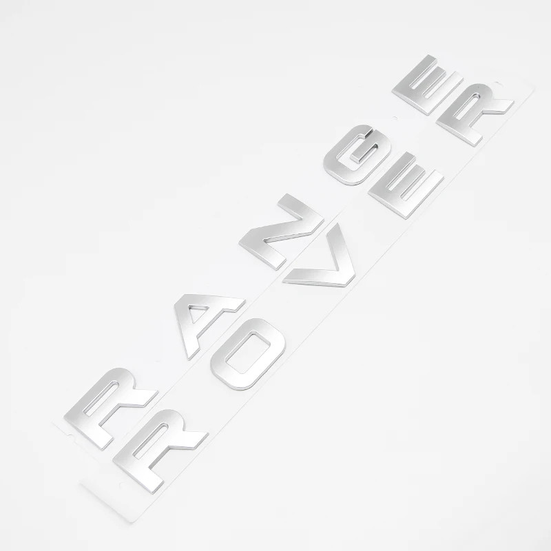NEW 3D Raised Replacement Letter Stickers for RANGE ROVER 1 1/4 inch ABS Emblem
