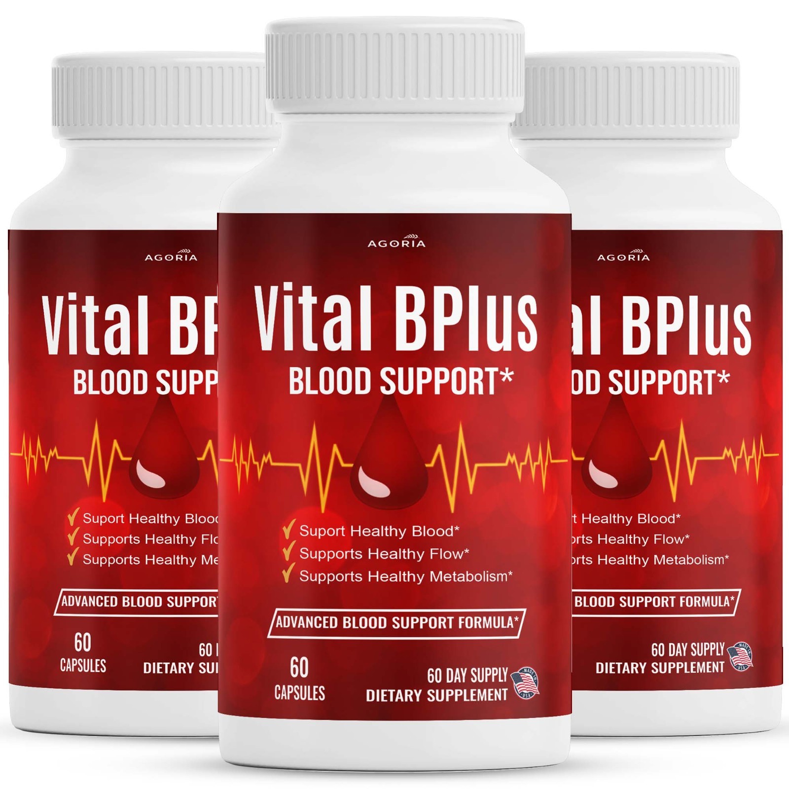 (3 Pack) Vital B Plus Advanced Blood Support Supplement VitalBPlus Capsules (3 Pack) Vital B Plus Advanced Blood Support Supplement VitalBPlus Capsules