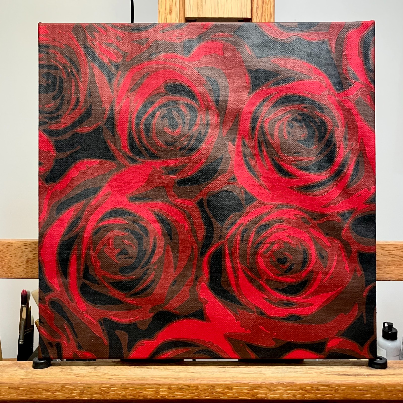 BOUQUET original hand painted modern pop art acrylic painting on canvas BOUQUET original hand painted modern pop art acrylic painting on canvas
