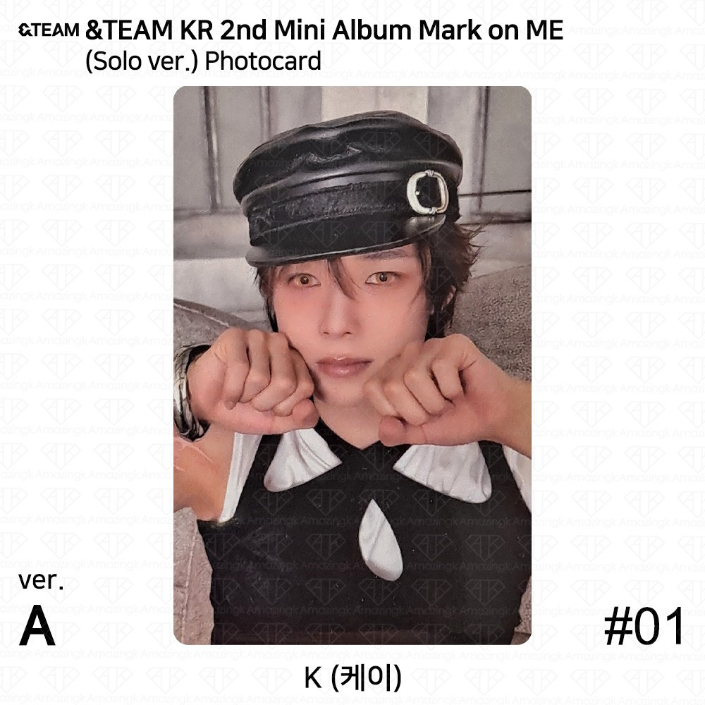 &TEAM KR 2nd Mini Album Mark on ME Solo ver. Photocard