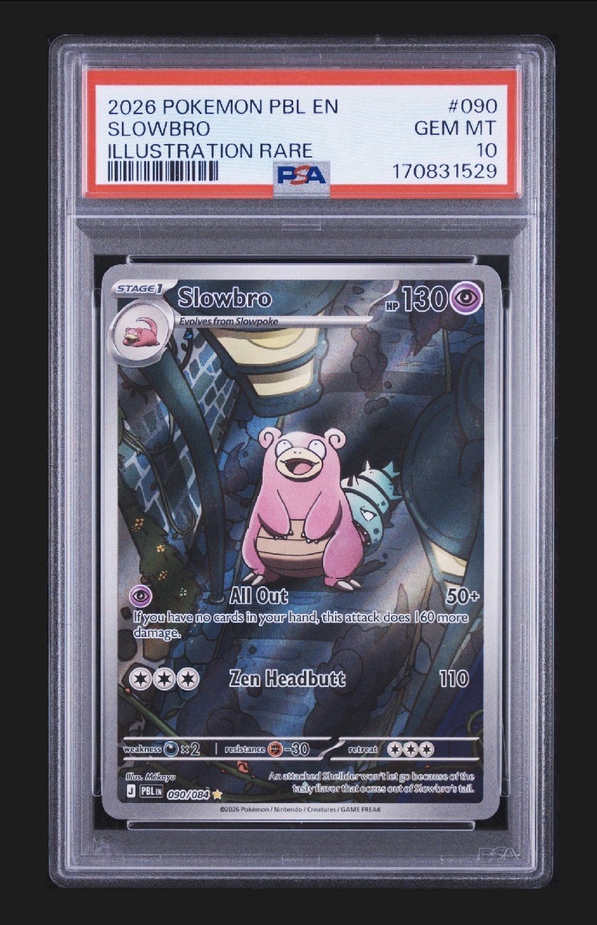 2026 POKEMON PBL EN-PITCH BLACK ILLUSTRATION RARE #090 SLOWBRO PSA 10 2026 POKEMON PBL EN-PITCH BLACK ILLUSTRATION RARE #090 SLOWBRO PSA 10