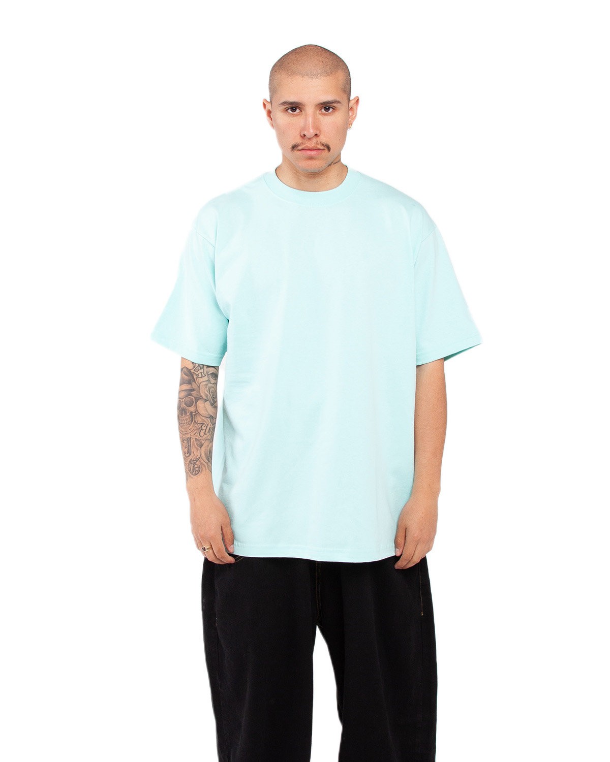 Pack Of 6 Shaka Wear MHS Mens Max Heavyweight Short Sleeve Oversized T-Shirt Pack Of 6 Shaka Wear MHS Mens Max Heavyweight Short Sleeve Oversized T-Shirt