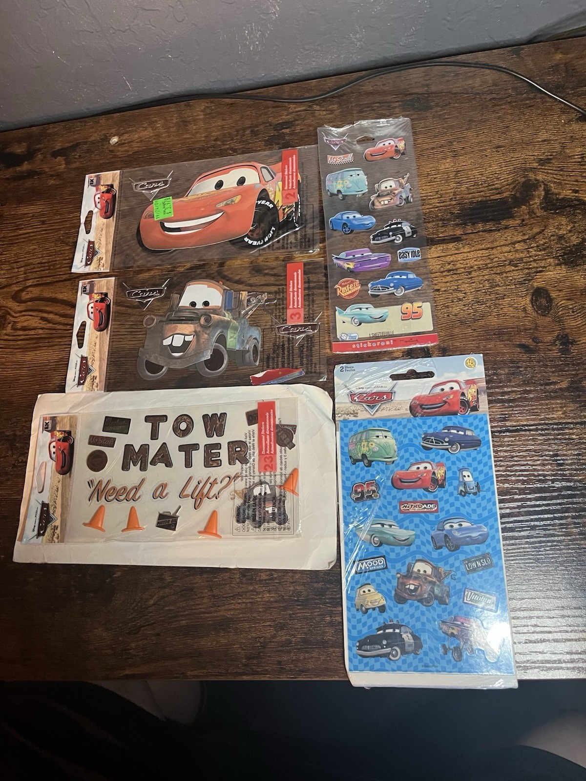 Early 2000s Pixar Cars 3D Stickers + MORE Cartoons