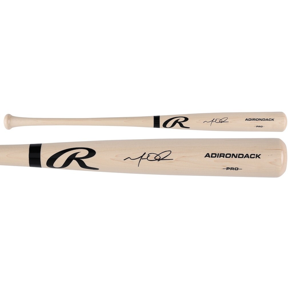 Matt Olson Signed Atlanta Braves Blonde Rawlings Pro Bat Fanatics COA