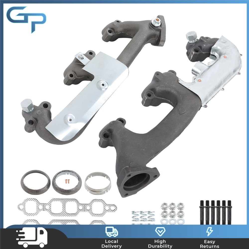 LH+RH Exhaust Manifold Set For Chevy GMC C/K 1500 2500 Suburban 88-95 5.0L/5.7L