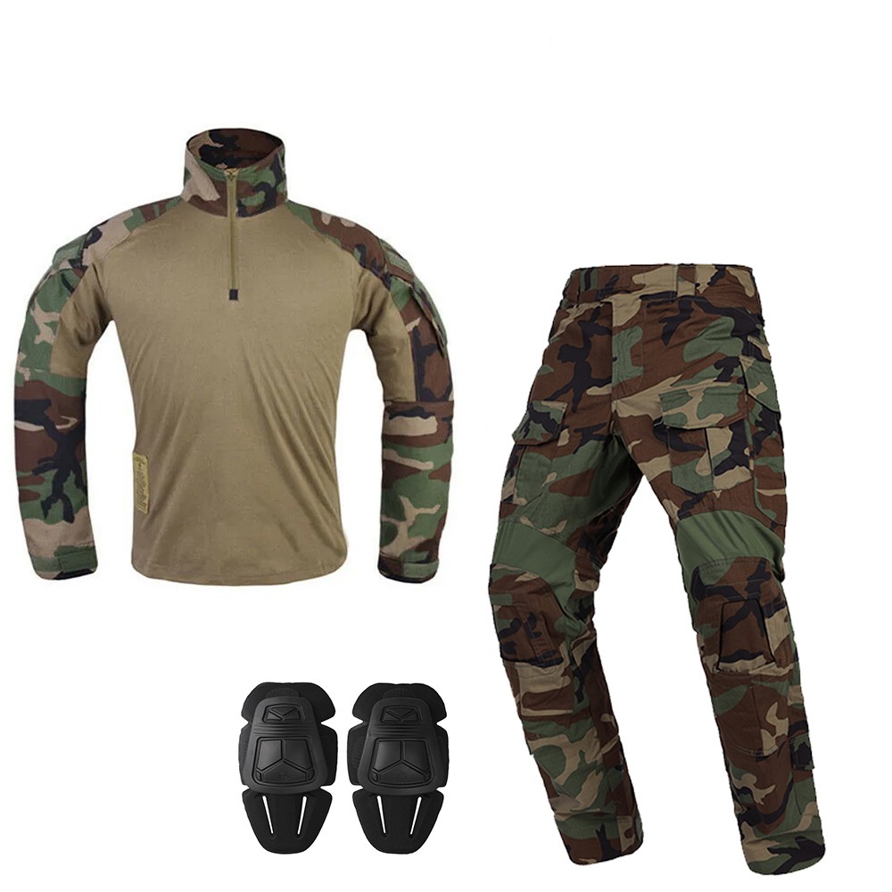 Emersongear Tactical E3 Shirts Pants Combat Uniform Mens Training Sets knee pads Emersongear Tactical E3 Shirts Pants Combat Uniform Mens Training Sets knee pads