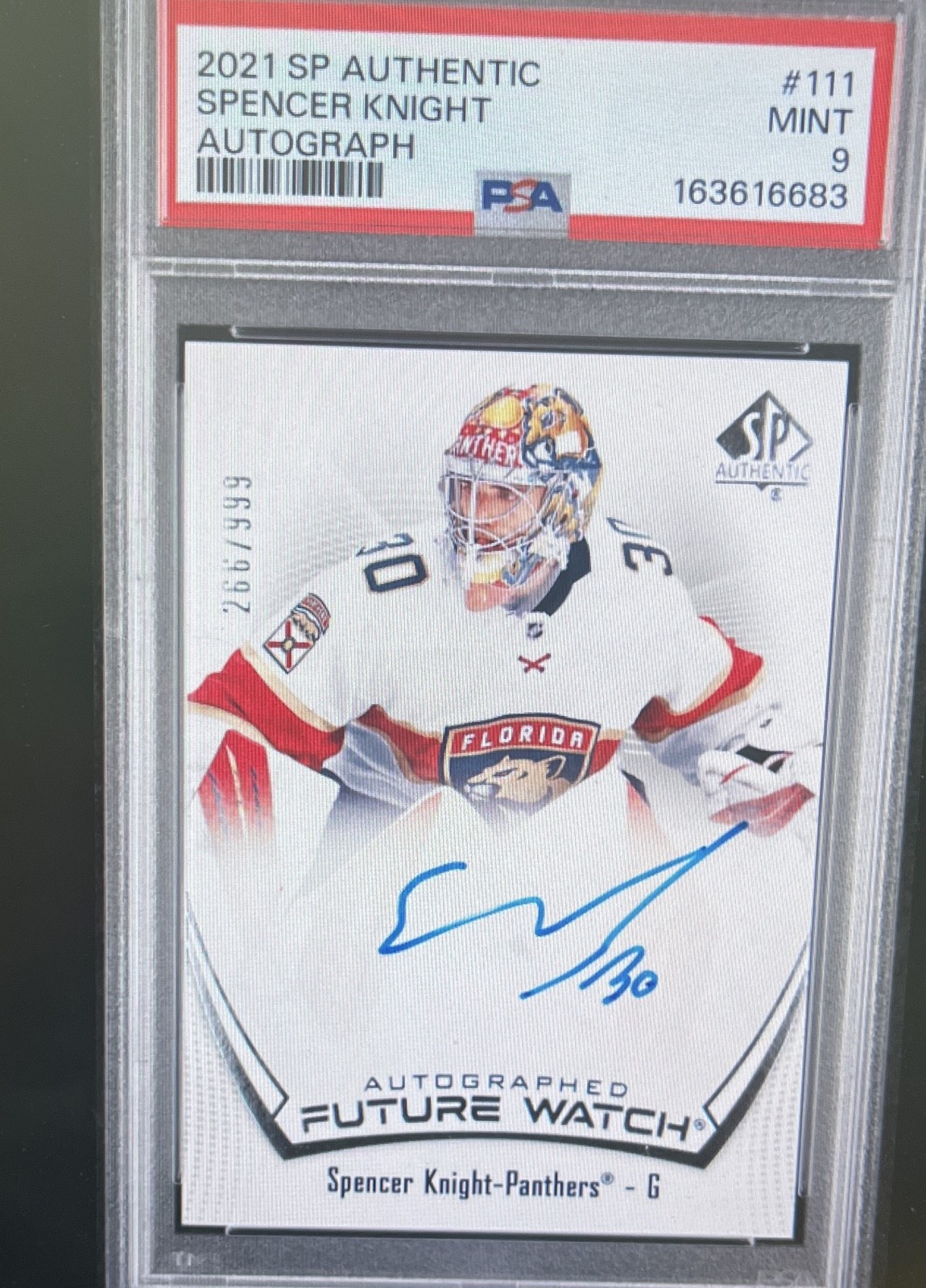 2021-22 SP Authentic - Autographed Future Watch Spencer Knight #111 /999 (AU,... 2021-22 SP Authentic - Autographed Future Watch Spencer Knight #111 /999 (AU,...