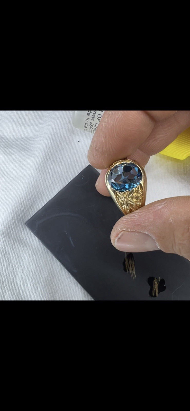 Vintage 10k Gold Ring With Topaz Vintage 10k Gold Ring With Topaz