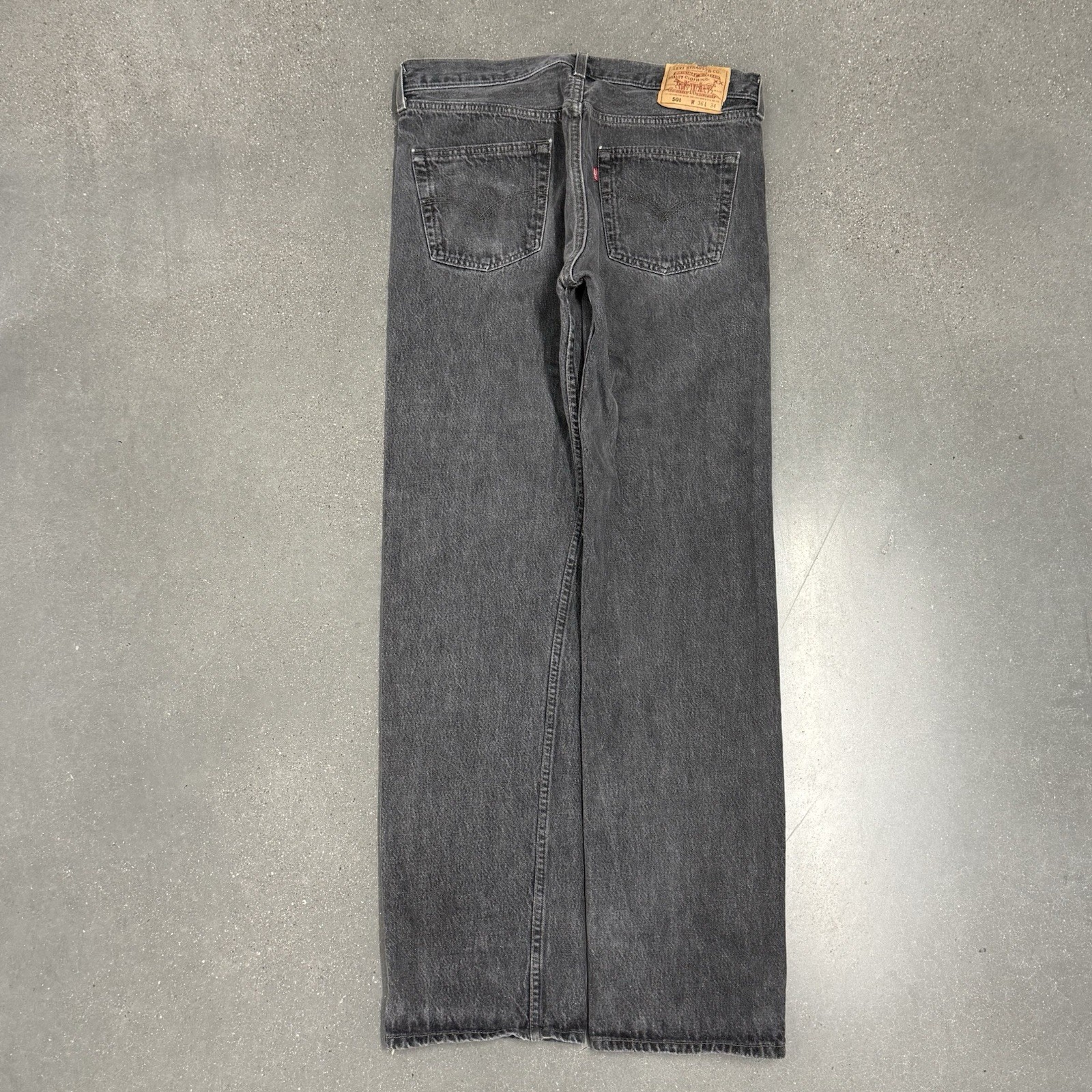 Vintage 90s USA Levi’s 501 Black Wash Button Fly Jeans 36x34 34x32 Actual Vintage 90s USA Levi’s 501 Black Wash Button Fly Jeans 36x34 34x32 Actual