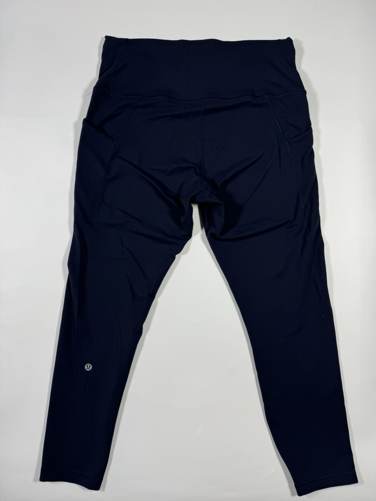Lululemon Women’s Leggings Size 12 Navy Blue High Rise Side Pockets Running Lululemon Women’s Leggings Size 12 Navy Blue High Rise Side Pockets Running