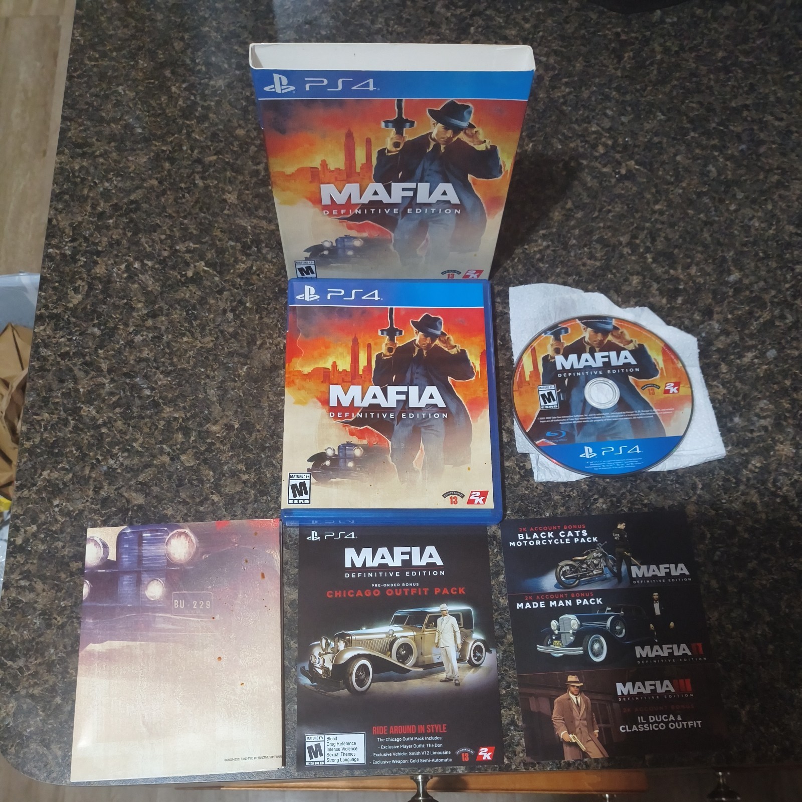 Mafia: Definitive Edition PS4 With Slipcover And Poster Mafia: Definitive Edition PS4 With Slipcover And Poster